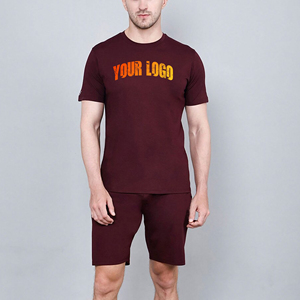 Conjunto de Camiseta y Pantalones Cortos para Hombre, Diseño Elegante, Ligero, Antiarrugas, Cómodo, de Alta Calidad, en Oferta - Product Image 1