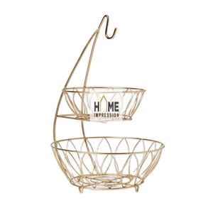 Vente en gros de corbeilles à fruits classiques en fil métallique pour la décoration d'accessoires d'ustensiles de cuisine en fil métallique antique au prix le plus bas - Product Image 1