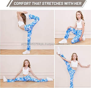 Leggings évasés taille haute pour filles avec poches Waseem Impex Personnalise l'impression Pantalons de yoga et de danse - Product Image 5