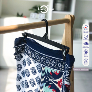 Paquete de 10 Perchas de Plástico para Ropa de 30 cm con Pinzas (Sin Almohadillas de Goma) de SB TECH, Ecológicas, Ahorran Espacio, Multiusos, para Armario - Product Image 4