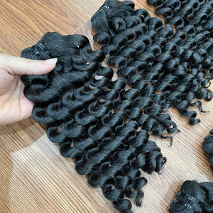 Super Oferta: Extensiones de Cabello Humano Rizado al Vapor de Proveedores de Cabello Natural, Color Natural, Directo de Fábrica en Vietnam - Product Image 5