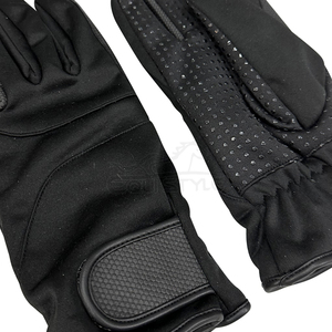 Personalized PU Leather Riding <b>Gloves</b> Custom Logo Full Finger OEM Bulk AntiSlip Windproof Black Equestrian Sports <b>Gloves</b> <b>For</b> Men - Product Image 2