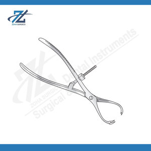 Pinzas para Sujetar Huesos de 185 mm, Instrumento Quirúrgico Ortopédico de Acero Inoxidable de Calidad, Pinza para Huesos Reutilizable, Fabricante de Pakistán - Product Image 5