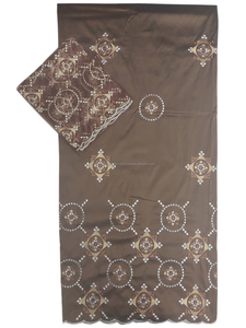 El último y deslumbrante George Wrapper nigeriano de The Timeless Grace con bordados y un intrincado diseño de trabajo de calado para bodas. - Product Image 3