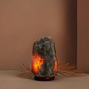 Home Décor with OEM Size Private Label Wholesale Supplier Custom Design Gray Himalayan Salt Lamps Premium Natural Rock Crystal - Product Image 6