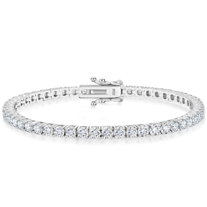Hot Selling Afar Jewels 925 Sterling 2mm 3mm 4mm 5mm Moissanite Tennis Bracelet Hip Hop Moissanite Bracelet <b>Men</b> Women - Product Image 5