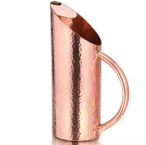 Carafe à eau en cuivre de haute qualité avec couvercle, carafe de service de luxe pour hôtels et restaurants à prix avantageux - Product Image 4