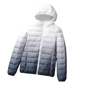 High Quality Custom <b>Lightweight</b> <b>Men's</b> Puffer <b>Jacket</b> Hood Waterproof Comfortable Winter Street Wear - Product Image 2
