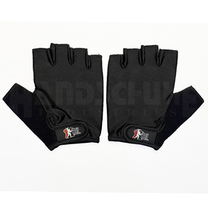 Gants de musculation professionnels noirs solides avec rembourrage amélioré de la paume |   Poignée antidérapante de qualité supérieure pour un équipement de musculation ultime - Product Image 1