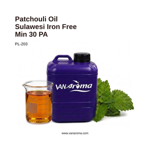 Aceite Esencial Natural Premium de Pachulí de Sulawesi Sin Hierro Mín. 30 PA (PL-203) Aroma Van - Product Image 1