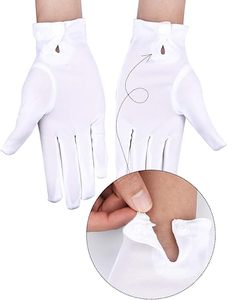 Gants de cérémonie blancs de qualité supérieure pour hommes et femmes, accessoires élégants de style smoking - Product Image 2