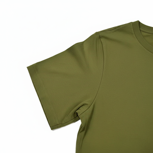 เสื้อยืดผู้ชายสีพื้น ผ้าฝ้าย 100% คุณภาพสูง แขนสั้น คอกลม สไตล์ลำลองสำหรับฤดูร้อน ขายส่งราคาดีที่สุด - Product Image 3