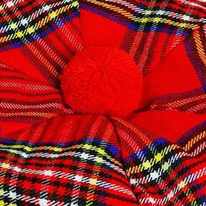 Chapeau Tam O'Shanter 100% Laine pour Homme, Motif Tartan Royal Stewart, Style Balmoral, Écossais, Personnalisé OEM ODM - Product Image 6