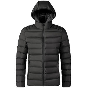 Chaqueta de Invierno para Hombre con Capucha y Bloques de Color, Cuello Alto, Cierre de Cremallera, Cortavientos, Ajuste Holgado Informal, Relleno de Poliéster - Product Image 5
