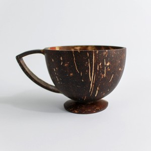 แก้วกาแฟรักษ์โลก ราคาถูกที่สุด แก้วน้ำมะพร้าวธรรมชาติ แก้วเปลือกมะพร้าว ตกแต่งสไตล์โบโฮ ติกิ - Product Image 2