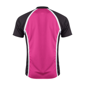 เสื้อเจอร์ซีย์กีฬาคอเฮนลีย์ แขนสั้น ผ้าฝ้าย 100% สีบล็อก  แบบทีม  ทรงแร็กแลน  โลโก้ด้านหน้า สำหรับฝึกซ้อมเบสบอล ซอฟต์บอล - Product Image 2