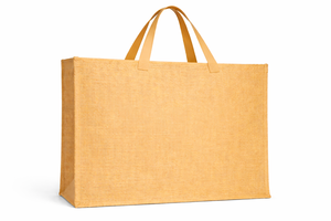 Bolsa de Yute Natural Extra Grande con Estampado a Rayas, Ecológica, Reutilizable, para Compras, Bolsa de Yute Resistente - Product Image 5