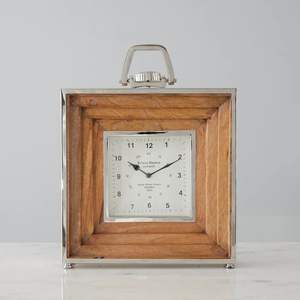 Stylish Metal Desk <b>Clock</b> For Reception Counter Decor With Elegant Design And Professional Tabletop Display - Product Image 4