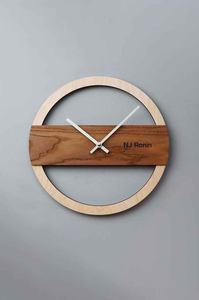 นาฬิกาแขวนผนังไม้ควอตซ์สีสันสดใส หน้าปัดเดียว พร้อมเข็มบอกเวลา สำหรับตกแต่งบ้านหรือสำนักงาน จำนวนมาก - Product Image 2