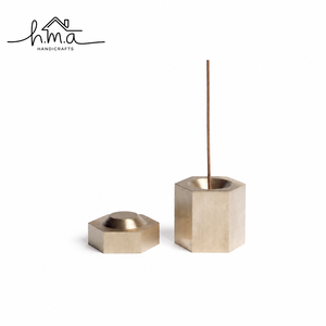 Handcrafted Solid Brass Teardrop Shape Incense Stick Holder for Home <b>Decor</b> Meditation and Prayer - Product Image 2