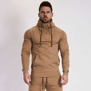 Sweat-shirt personnalisé brodé avec poche, manches longues, ensemble de survêtement d'automne, sweat à capuche zippé pour homme, grande taille - Product Image 2