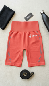 กางเกงขาสั้นโยคะผู้หญิง ระบายอากาศได้ดี สไตล์สตรีทแวร์ เอวสูง ผ้าไนลอน/คอตตอน สำหรับออกกำลังกาย ฟิตเนส ยิม - Product Image 5