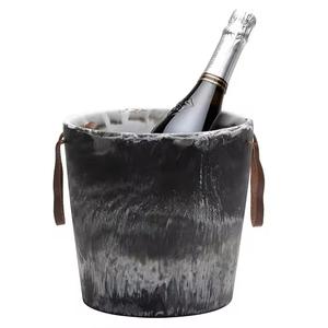 Fournisseur de seaux à glace en résine pour vin, prix d'usine, couleur personnalisée, finition mate - Product Image 1