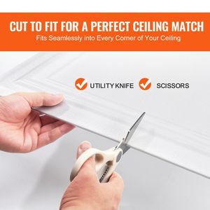 Confezione da 48 Piastrelle per Soffitto in Polistirolo Premium 20x20 Pollici, Facili da Installare/Tagliare, in Plastica da Incollare, Certificate CEI - Product Image 6