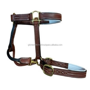 Cabestro de montar a caballo de cuero personalizado acolchado suave de la mejor calidad ecuestre al por mayor fabricante y exportador OEM - Product Image 2