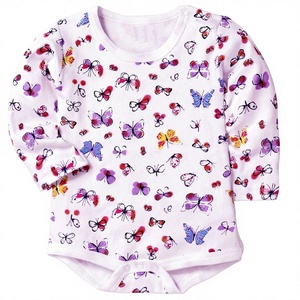 Combinaison d'hiver personnalisée pour bébé, mignonne, à manches longues, avec boutons-pression, 100 % coton, nouveau-né, OEM ODM, faible MOQ, vente en gros directe usine - Product Image 1