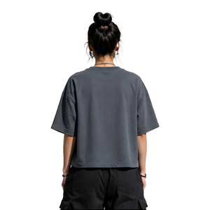 Wholesale Womens Boxy Tee Premium Heavyweight Cotton Loose Fit Short Sleeve T Shirt Custom Logo OEM ODM Private Label Apparel - Product Image 6