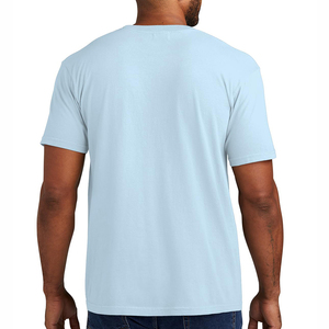 เสื้อยืดคอตตอน 100% สกรีนโลโก้ตามสั่ง เสื้อยืดลำลองเรียบง่าย ขายส่ง เสื้อยืดแบรนด์ส่วนตัว ผลิตจำนวนมากจากโรงงาน - Product Image 5