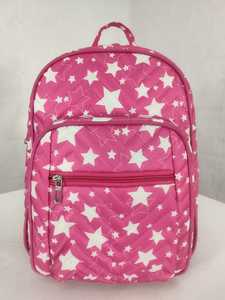 Sac à dos d'école souple pour filles avec imprimé étoiles, poche avant zippée, sac à livres léger en polyester, sac à dos de voyage décontracté - Product Image 6