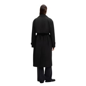 Manteau Trench Femme Double Boutonnage en Coton Imperméable et Coupe-Vent Brodé avec Ceinture – Style Long – Meilleure Vente - Product Image 2