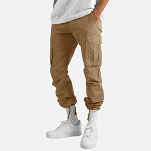 High Quality Men's Summer Casual Pants Solid Color <b>Slim</b> Fit <b>Joggers</b> With Drawstring Customizable Lightweight Thickness - Product Image 3