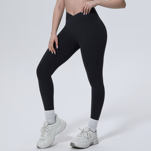 Women's Solid <b>Yoga</b> Leggings High Waist <b>Plus</b> <b>Size</b> <b>Yoga</b> <b>Pants</b> Tummy Control Hip-Lifting Quick-Dry Breathable Fitness Sports Custom - Product Image 4