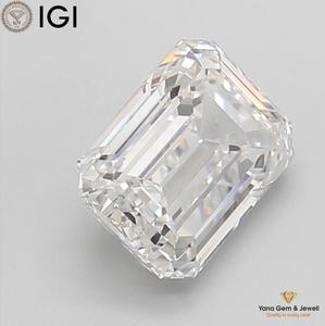 Diamante Cultivado en Laboratorio con Certificación IGI, Corte Esmeralda, 3.00 Quilates, Claridad VVS1, Color E, para Anillo de Aniversario - Product Image 6