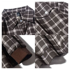 Chemise en flanelle à carreaux surdimensionnée à manches longues, style vintage et épaules tombantes, pour homme, décontractée, streetwear, détente - Product Image 6