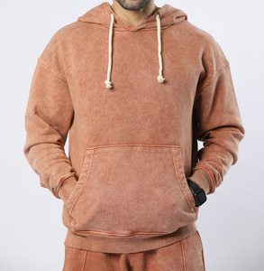 Chándal de Invierno Personalizado para Hombre con Logotipo Bordado, 100% Algodón Felpa, Transpirable, de Dos Tonos, Holgado y Oversize - Product Image 5