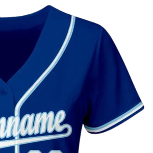 Camiseta de Béisbol Azul Claro Royal White para Hombre, con Botones al Frente, Uniforme Deportivo para Equipo, Ropa Deportiva para Juego, Práctica y Entrenamiento - Product Image 4