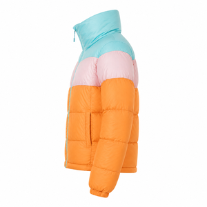 Veste d'hiver matelassée à contraste multi-couleurs de haute qualité, manteau à capuche, dernière tendance, coupe-vent, imperméable, respirante, chauffante pour l'extérieur - Product Image 6