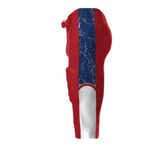 Conjunto de Uniforme de Fútbol Americano, Camiseta Blanca con Número 23 Rojo y Pantalones Rojos, Cuello en V, Manga Corta, Absorbe la Humedad, para Hombre Adulto - Product Image 6