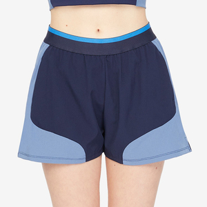Shorts de sport pour femme à taille mi-haute, respirants, en Spandex/Polyester, avec logo personnalisé et ceinture élastique, pour la gym, la course et le yoga - Product Image 1