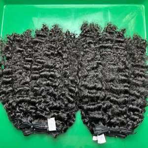 Tissage de cheveux humains de couleur naturelle birmane Remy vierge vietnamienne, extensions de paquets de cheveux bouclés birmans offre spéciale - Product Image 5