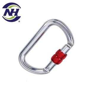 Mosquetón de aleación de aluminio con gancho a presión 22kN EN362 Acabado anodizado 79G para minería e industria general - Product Image 1