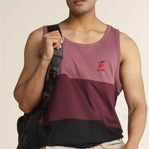 Solid Trader Summer Essentials Sleeveless Shirt Easy Care <b>Machine</b> Washable Fade Resistant Daily Wear Practical Mens Tank Top - Product Image 6