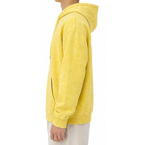 Sweat à capuche zippé vintage délavé à l'acide, unisexe, en molleton épais, pour hommes et femmes, style streetwear, fabrication OEM de vêtements - Product Image 2