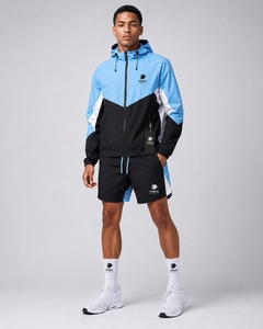Conjunto de Chaqueta Cortavientos y Pantalones Cortos para Hombre, Ligero, Transpirable, de Secado Rápido, Ropa Deportiva Informal para Verano - Product Image 1