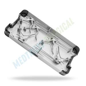 Plateau de stérilisation pour instruments de neurochirurgie vertébrale, avec plaque fine pour Kerrison Rongeur et plateau d'opération ouvert - Product Image 4