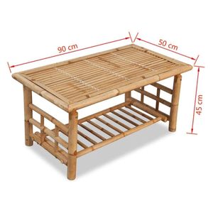 Hot Sale Handmade <b>Bamboo</b> <b>Table</b> Eco Friendly Natural Furniture Wholesale Supplier Exporter - Product Image 3